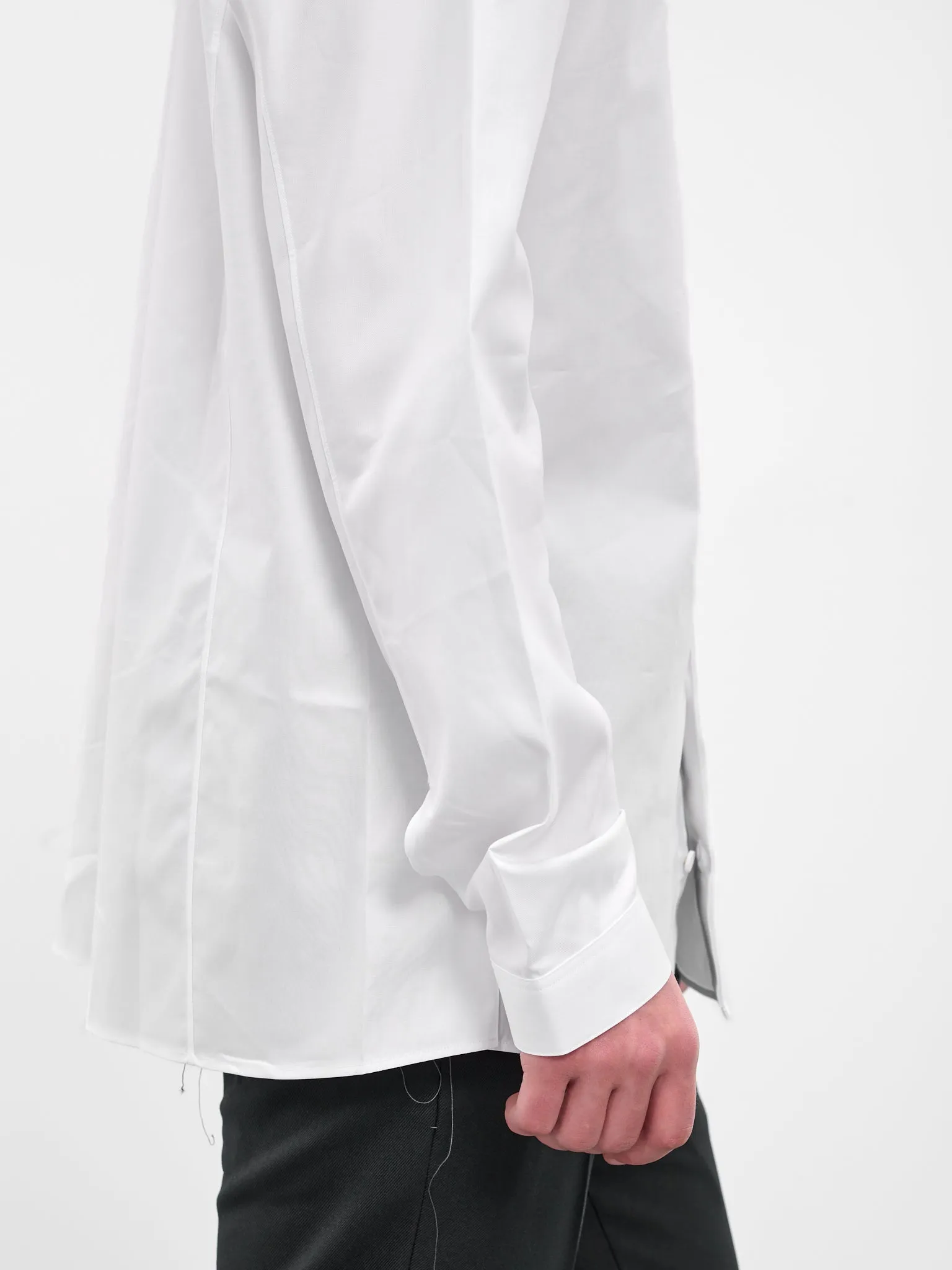 Concealed Placket Shirt (CH1010-WHITE)