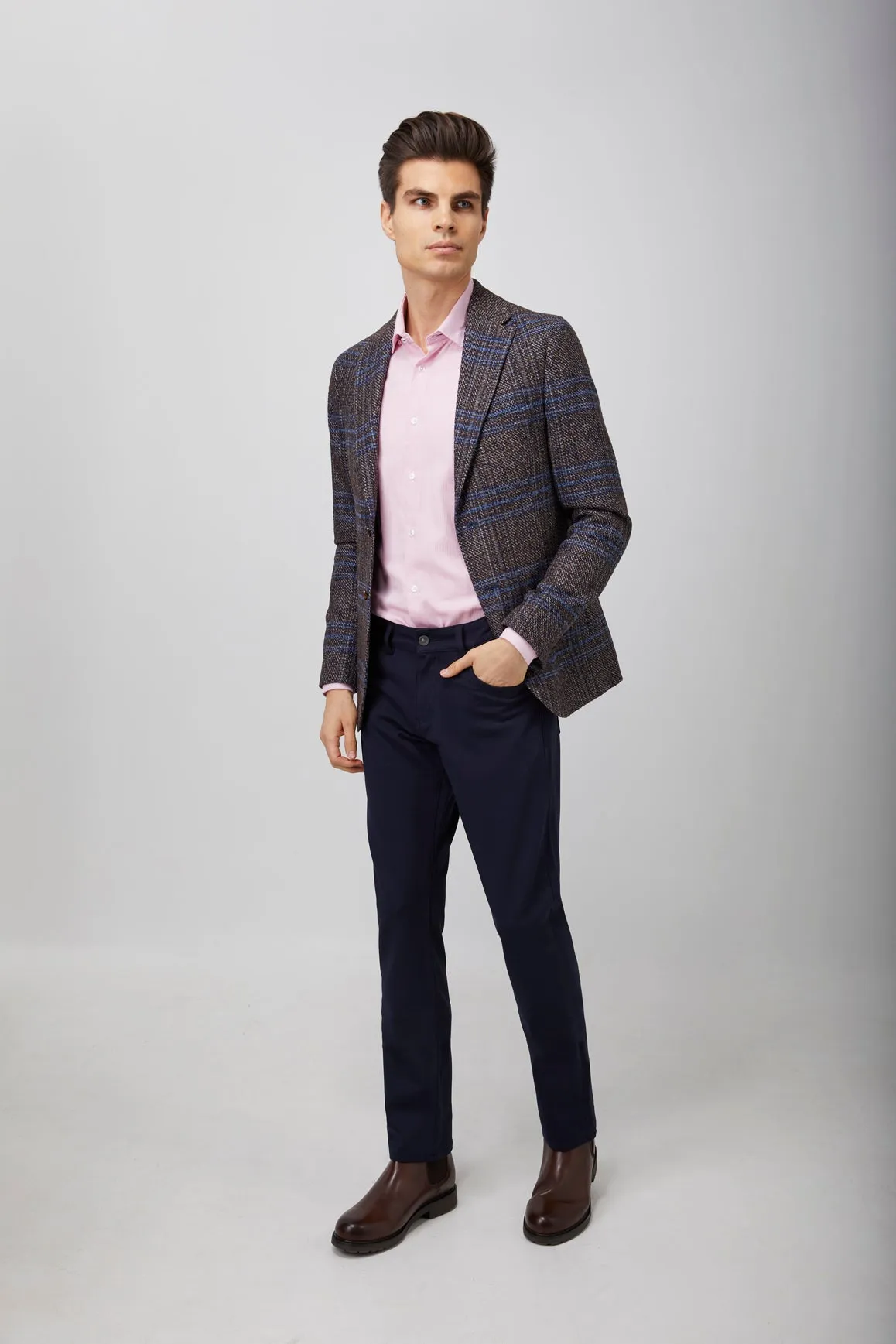 Contrast Wool Sportcoat