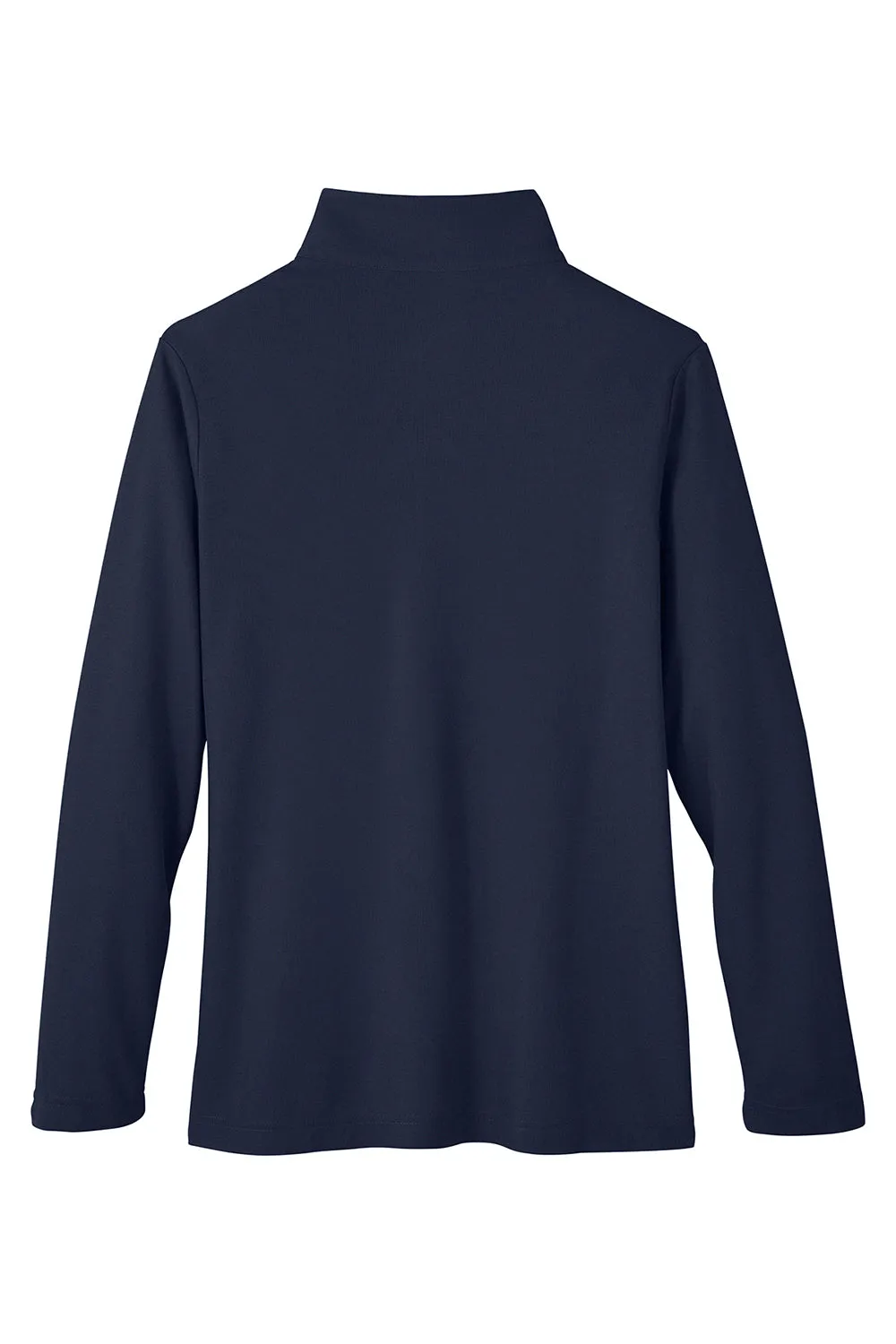 Core 365 Womens Fusion ChromaSoft Performance Moisture Wicking Pique 1/4 Zip Sweatshirt - Classic Navy Blue
