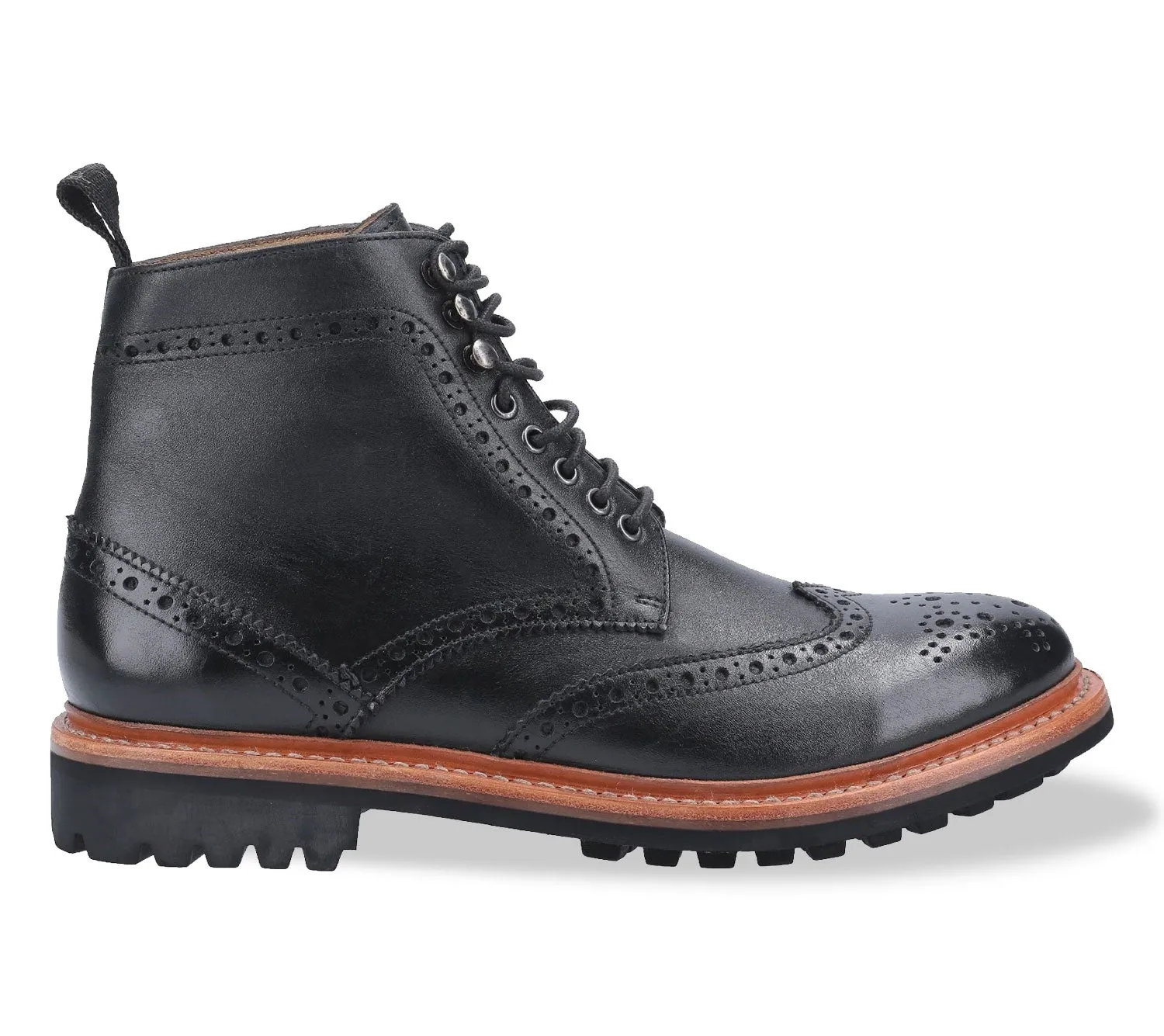 Cotswold Rissington Commando Brogue Boots Cotswold Shoes