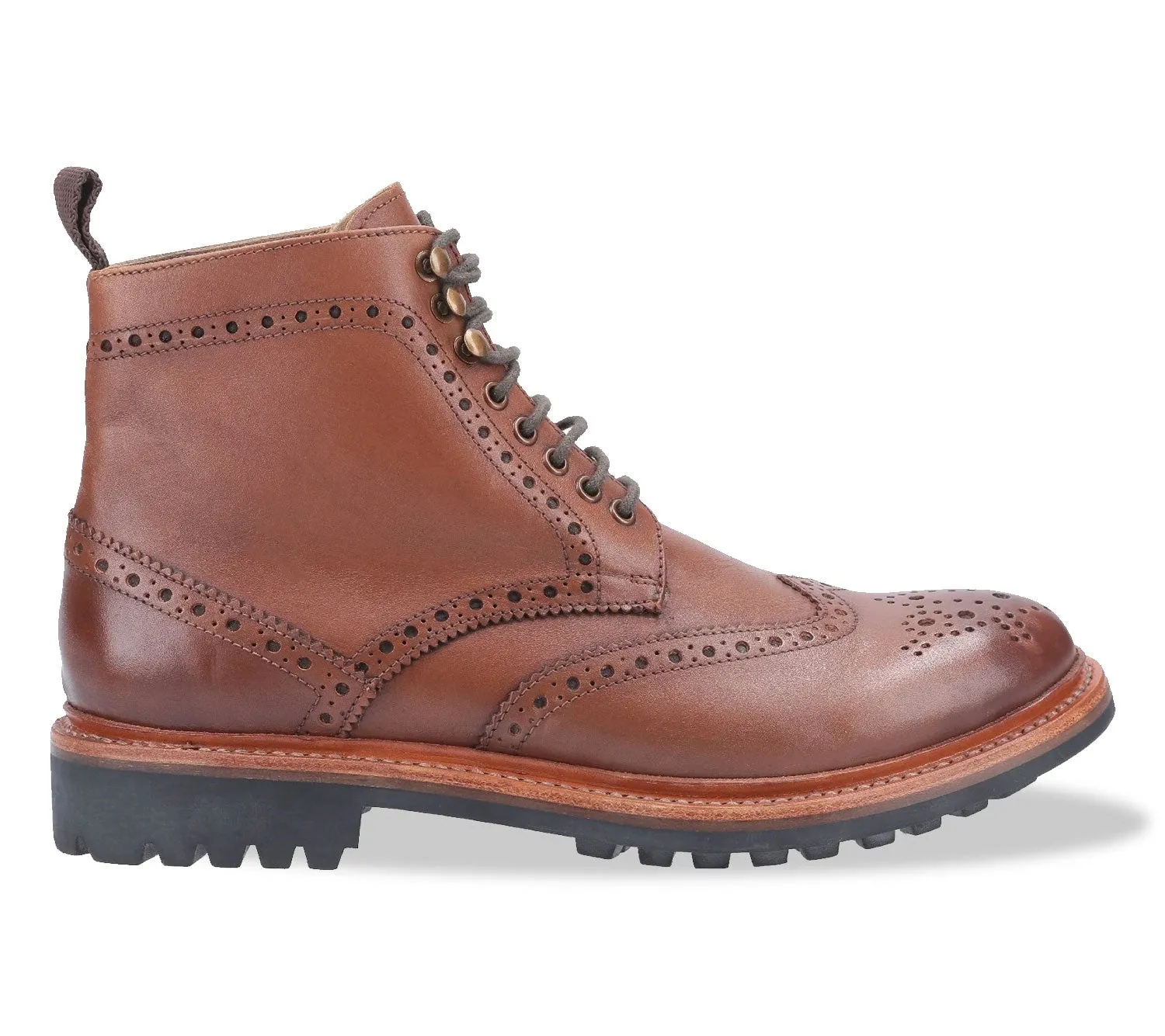 Cotswold Rissington Commando Brogue Boots Cotswold Shoes