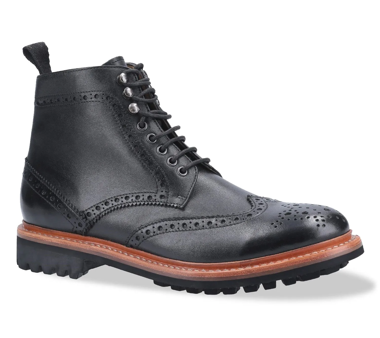 Cotswold Rissington Commando Brogue Boots Cotswold Shoes