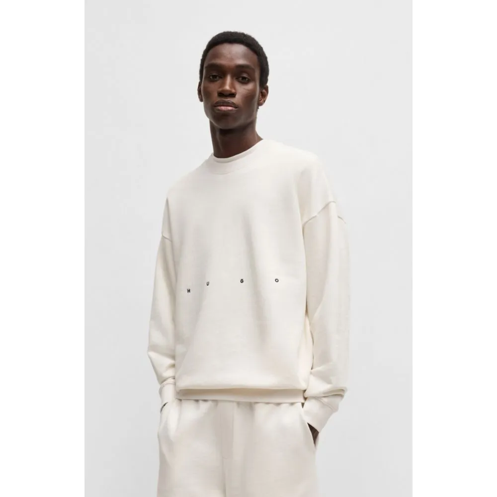 Cotton-terry sweatshirt with logo artwork