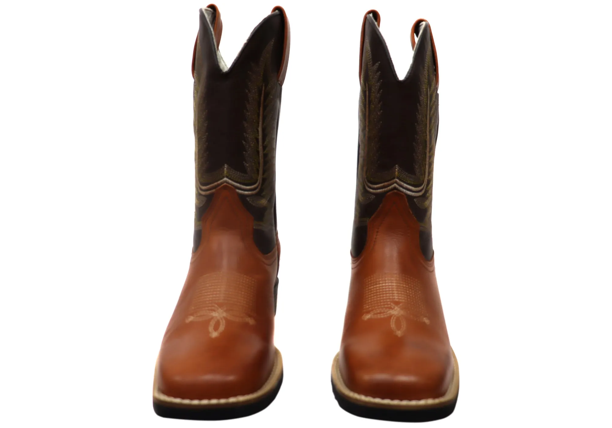 D Milton Hoover Mens Leather Comfortable Western Cowboy Boots D Milton Shoes