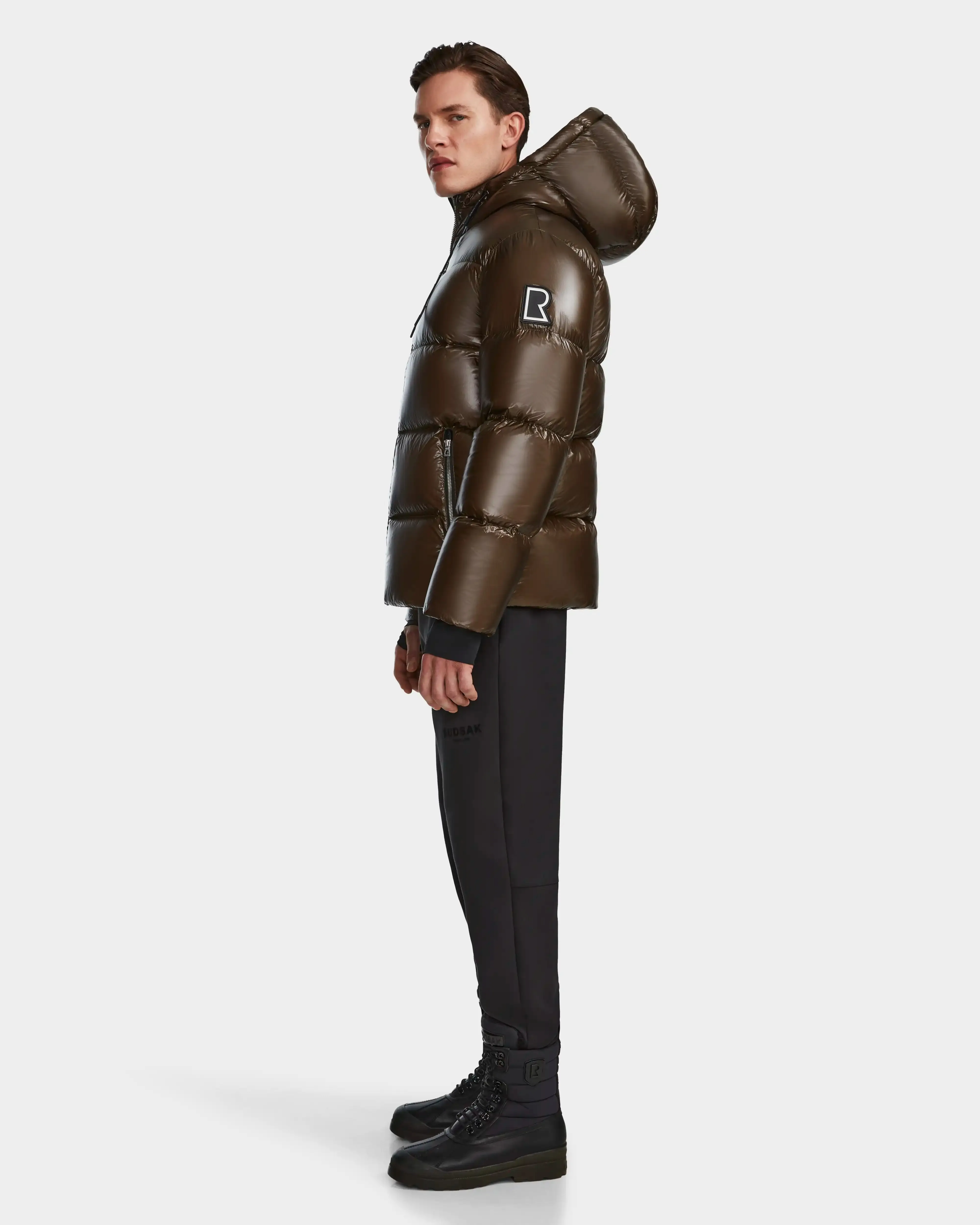 DANIEL S MEN'S GLOSSY DOWN PUFFER