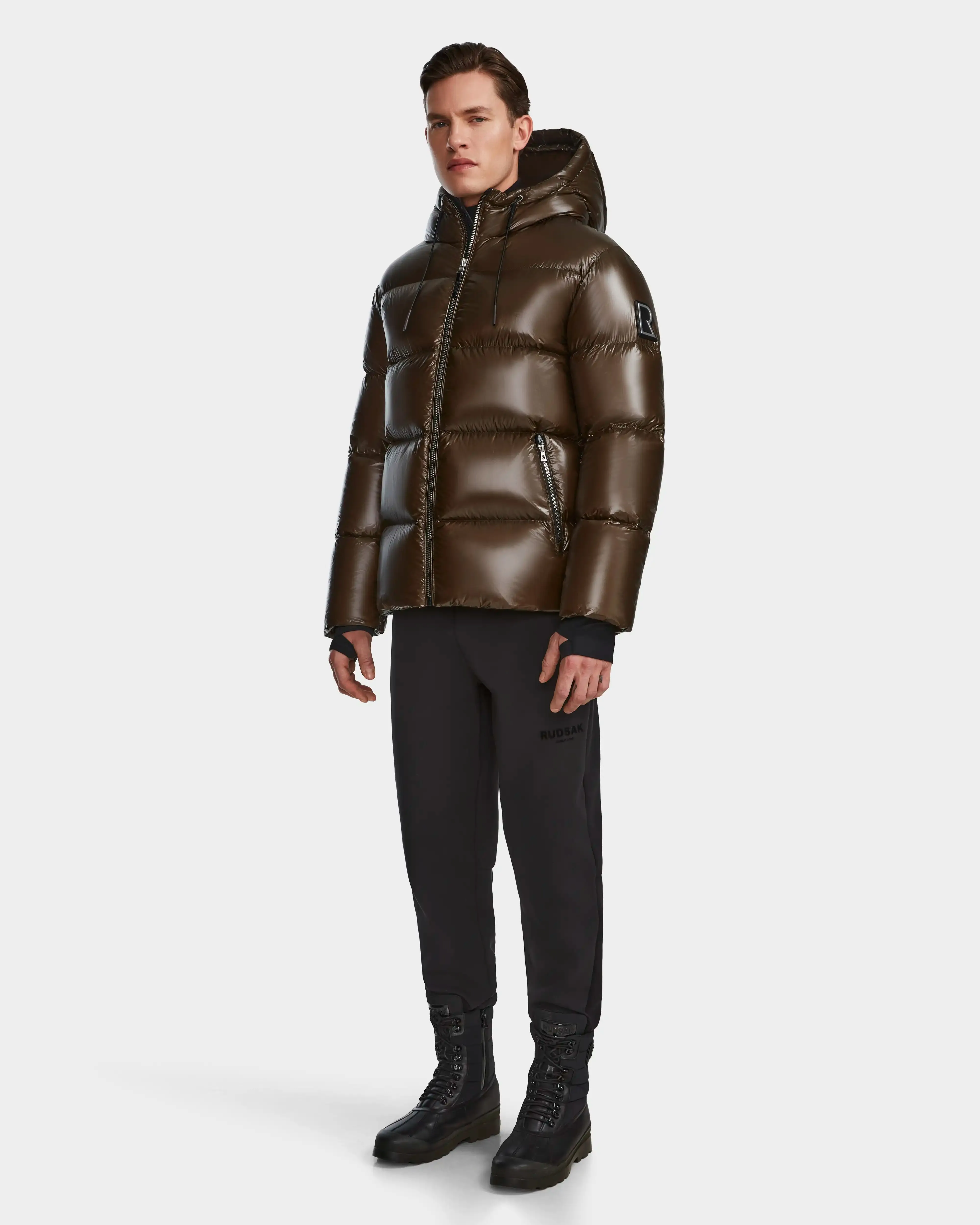 DANIEL S MEN'S GLOSSY DOWN PUFFER