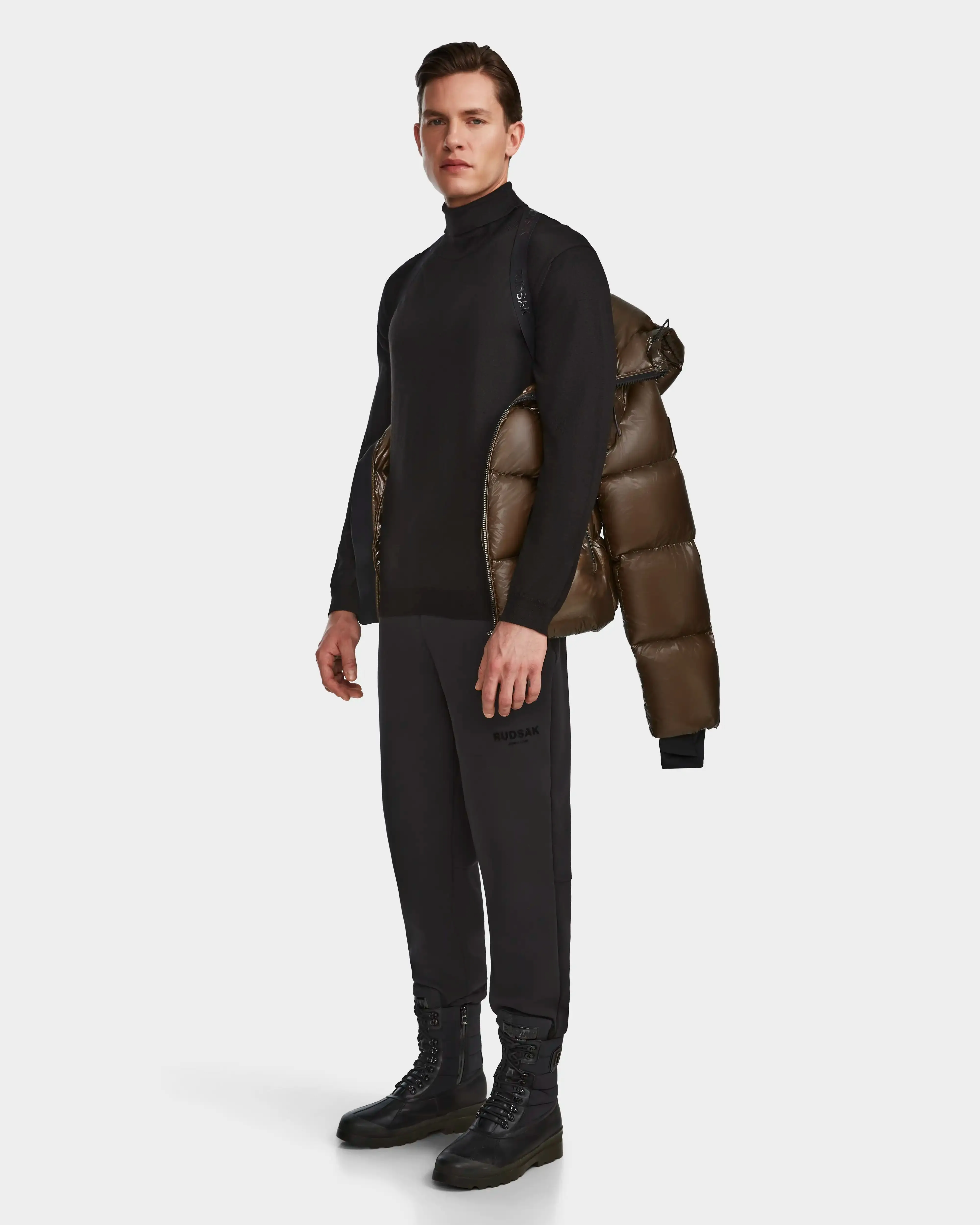 DANIEL S MEN'S GLOSSY DOWN PUFFER