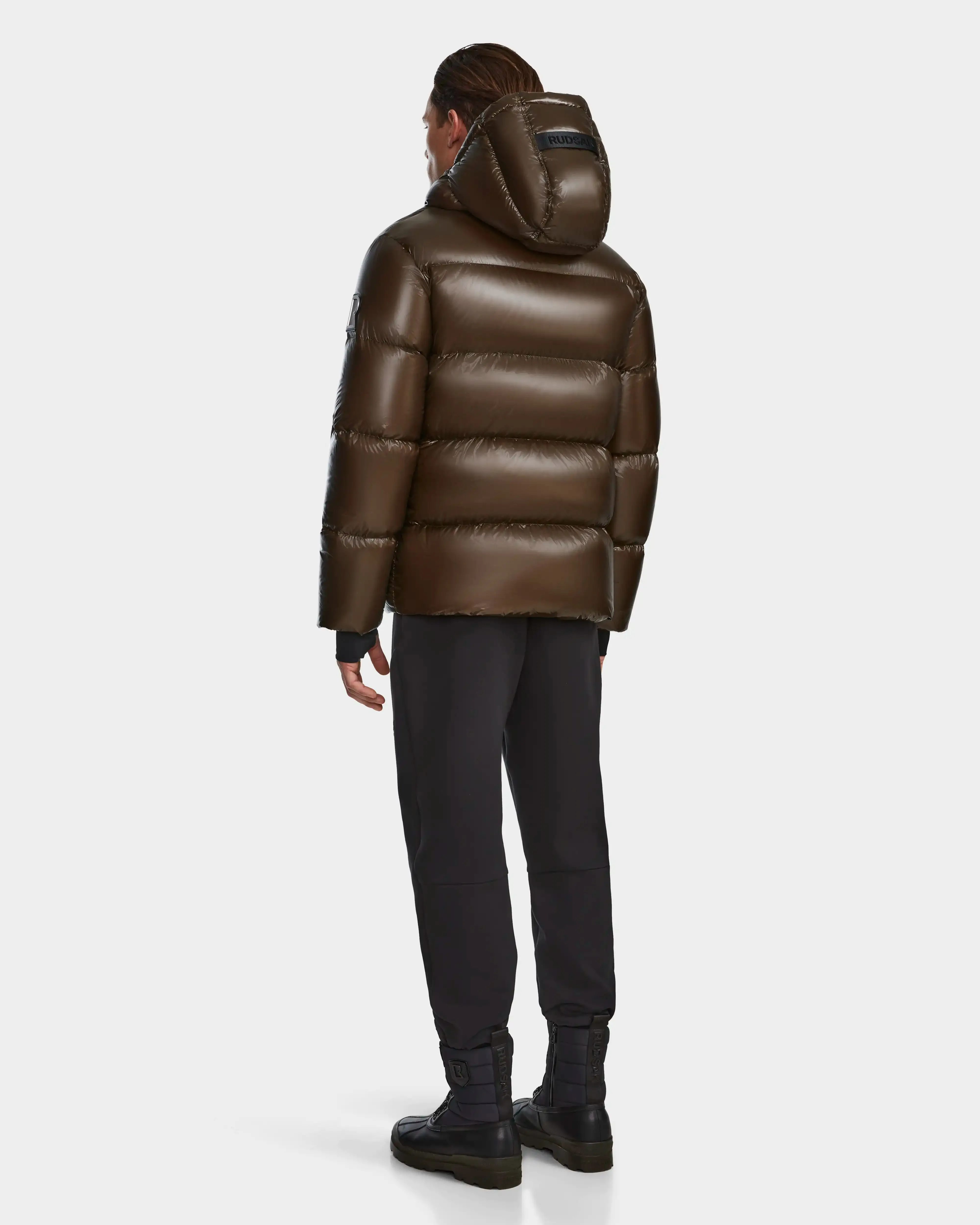 DANIEL S MEN'S GLOSSY DOWN PUFFER