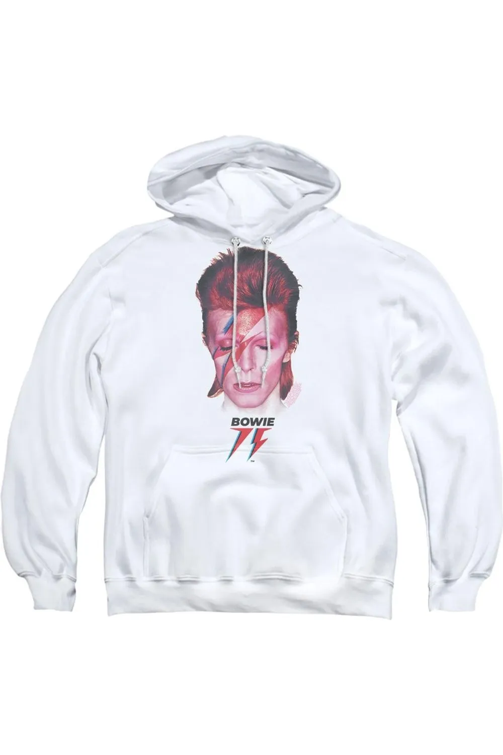 David Bowie Aladdin Sane 75 Adult Pull Over Hoodie