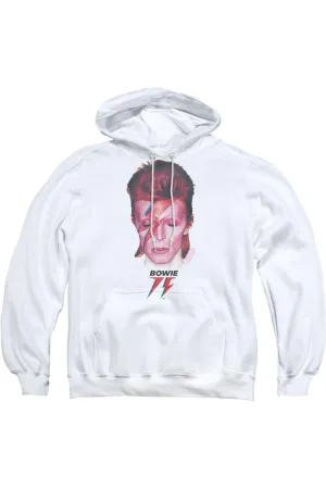David Bowie Aladdin Sane 75 Adult Pull Over Hoodie