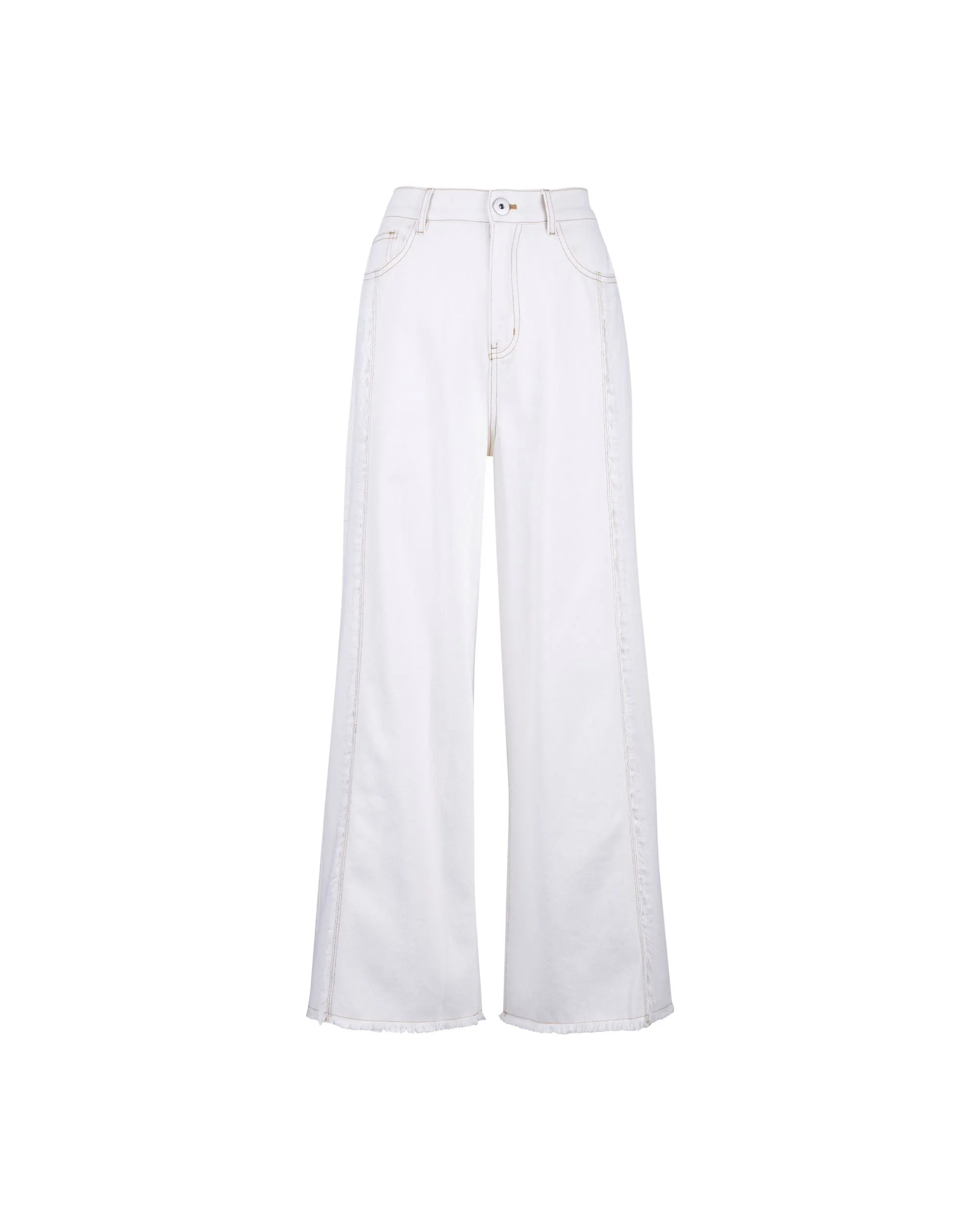Denim Patch Wide Pants Clothing_Atsuro-Tayama