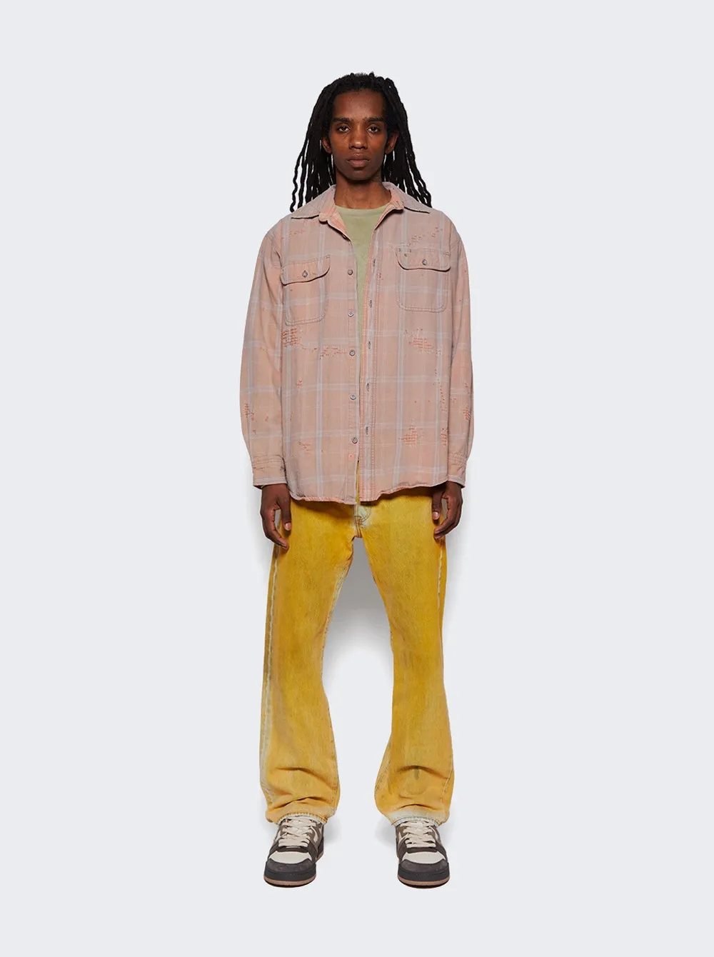 Destroyed Flannel Shirt