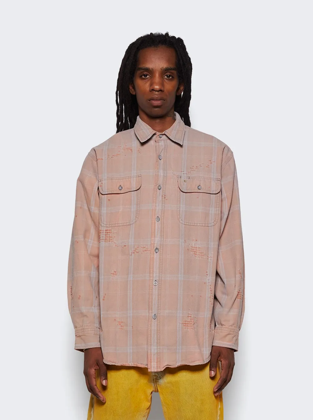 Destroyed Flannel Shirt
