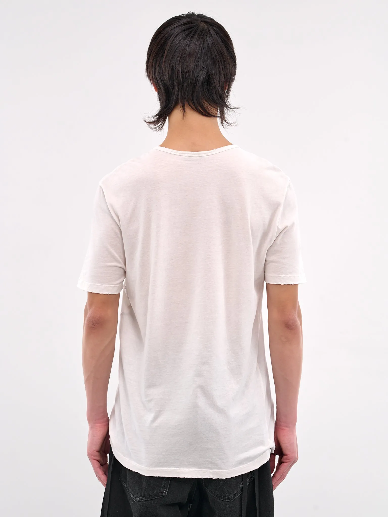 Distressed Graphic Tee (B0012877-FA637-IVORY)