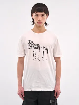 Distressed Graphic Tee (B0012877-FA637-IVORY)