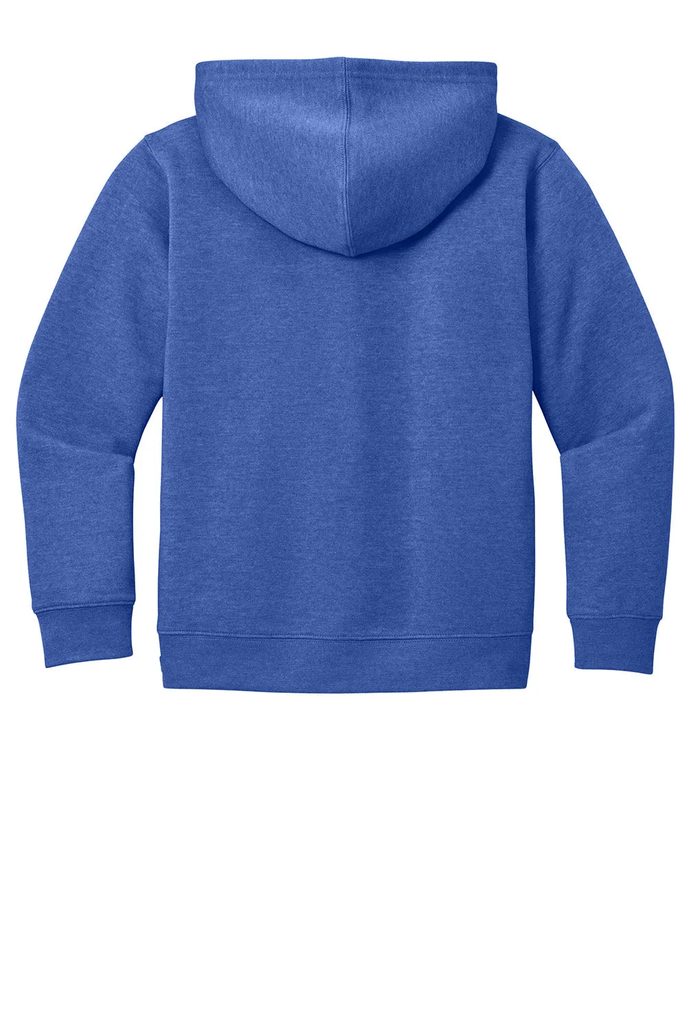 District Youth V.I.T. Fleece Full Zip Hooded Sweatshirt Hoodie w/ Pockets - Royal Blue Frost