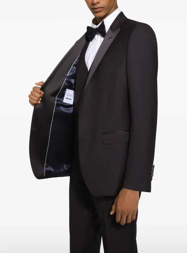 Dolce & Gabbana contrasting lapels two-piece suit