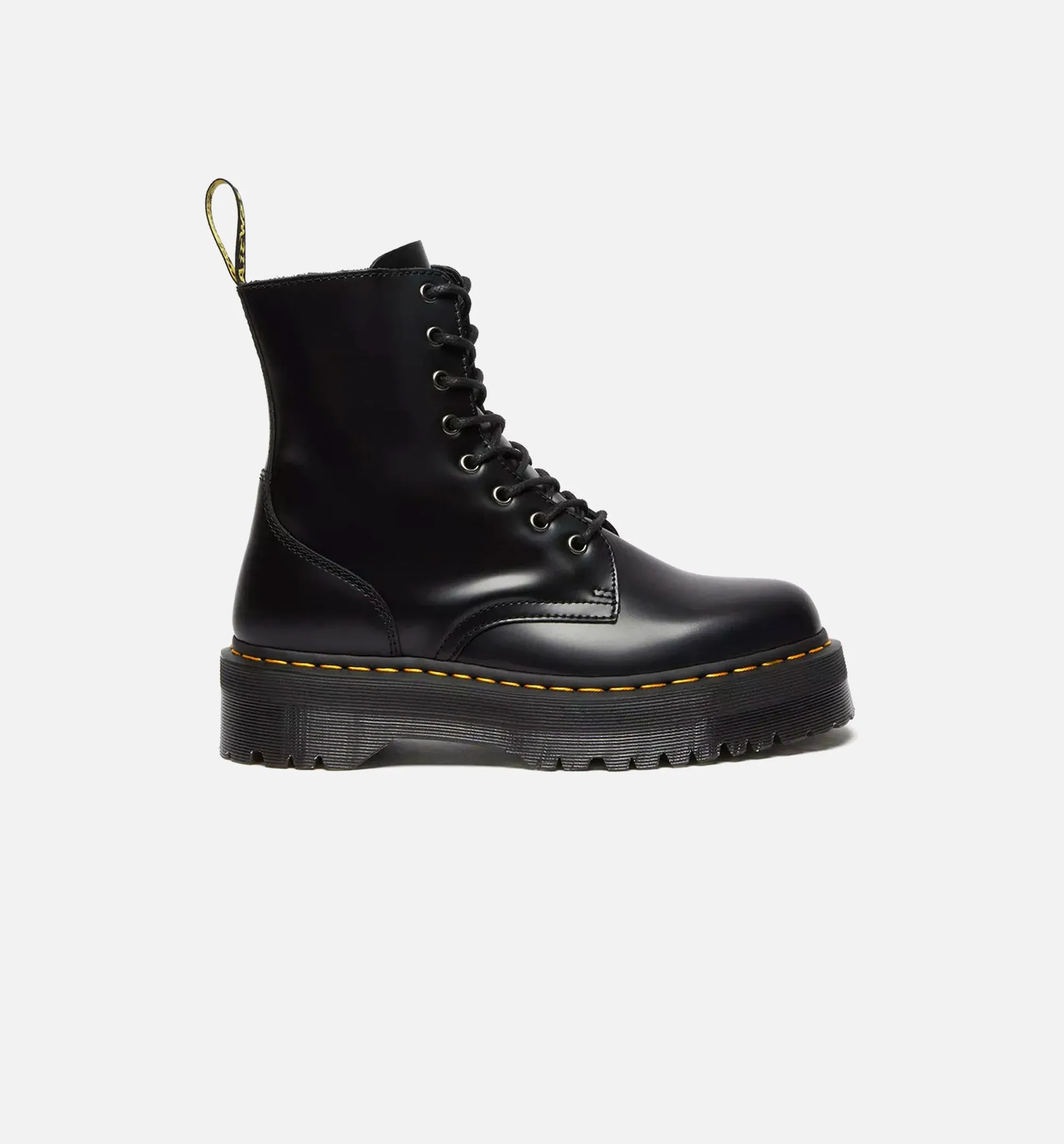 Dr Martens Shoes Jadon Polished Smooth Leather Mens Boot - Black