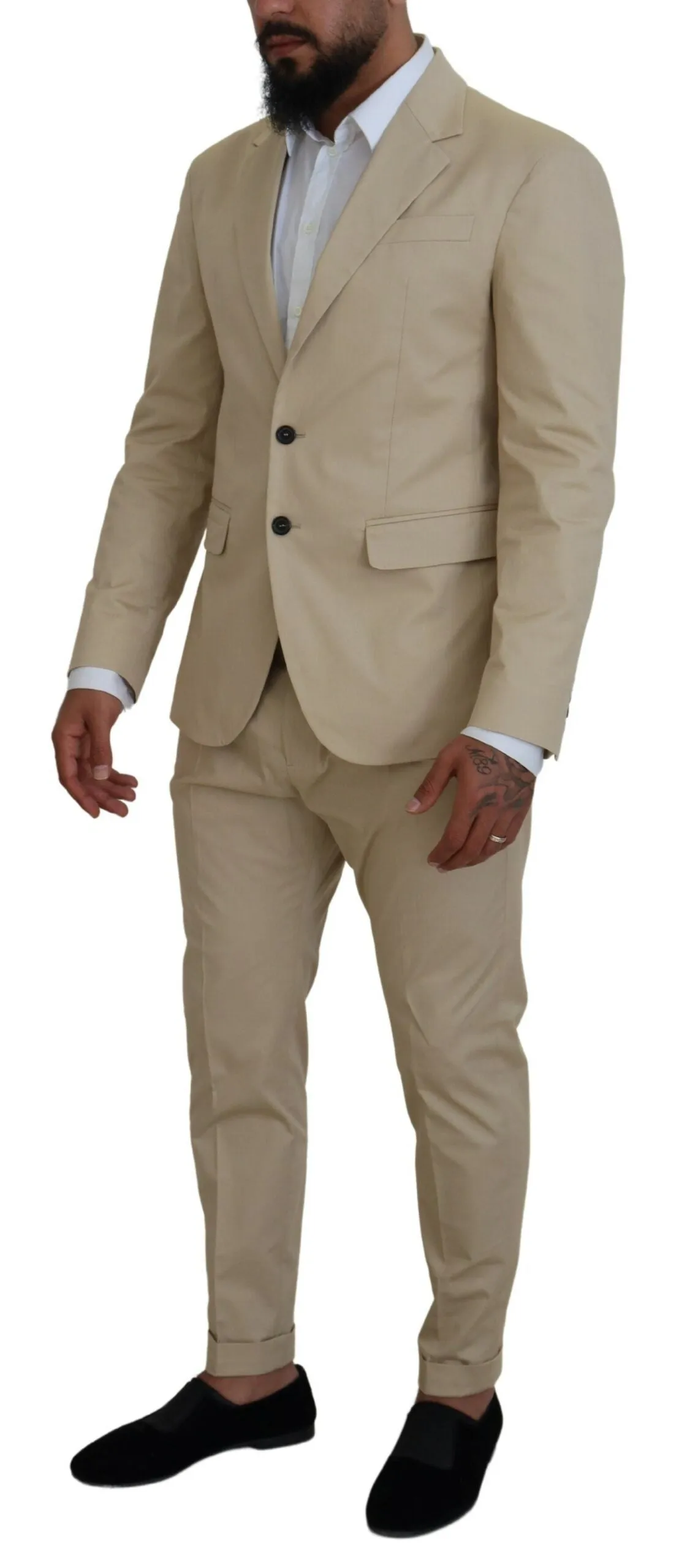 Dsqua2  Cotton Single Breasted 2 Piece CIPRO Men's Suit
