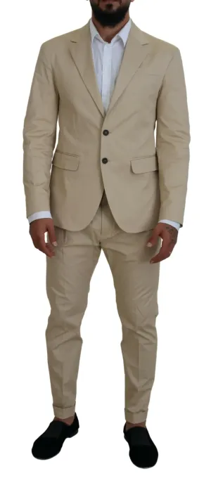 Dsqua2  Cotton Single Breasted 2 Piece CIPRO Men's Suit