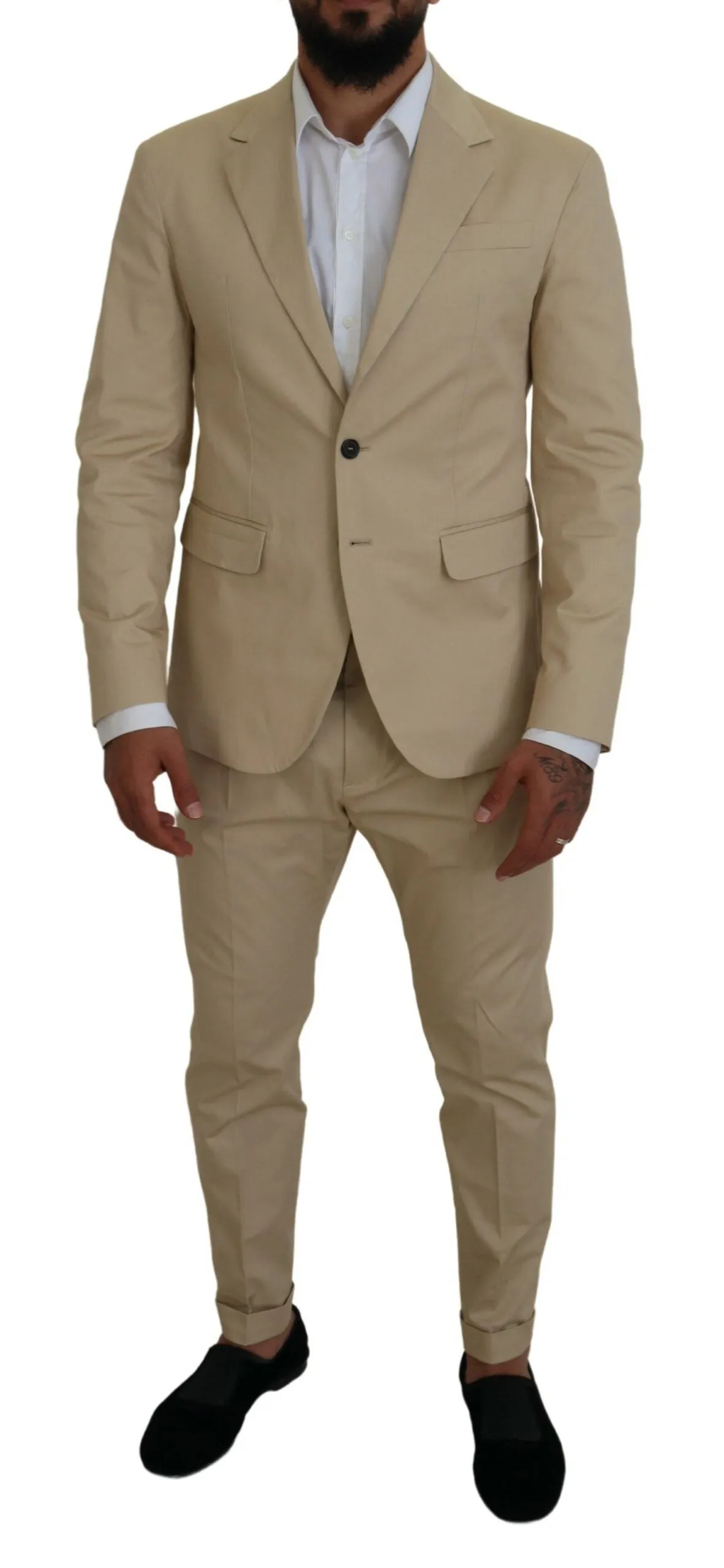 Dsqua2  Cotton Single Breasted 2 Piece CIPRO Men's Suit