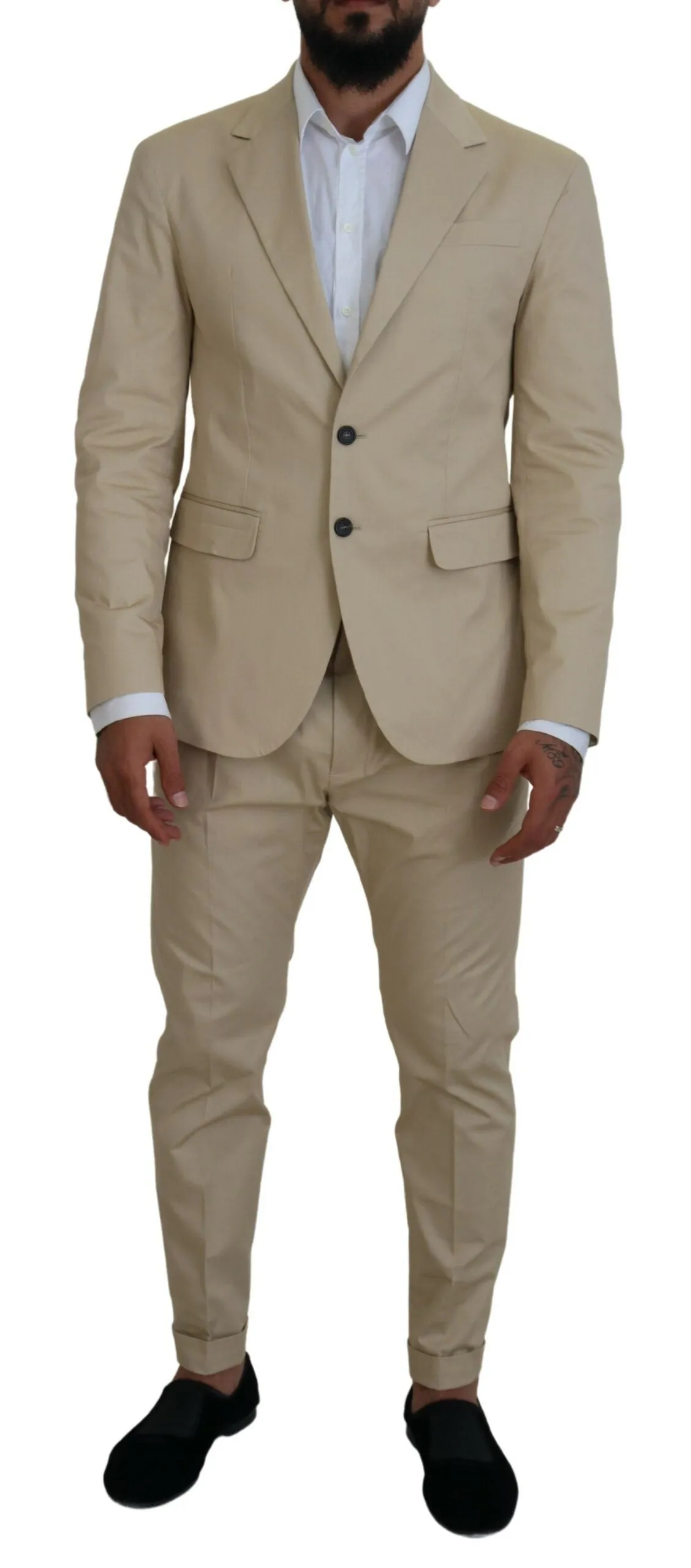 Dsqua2  Cotton Single Breasted 2 Piece CIPRO Men's Suit