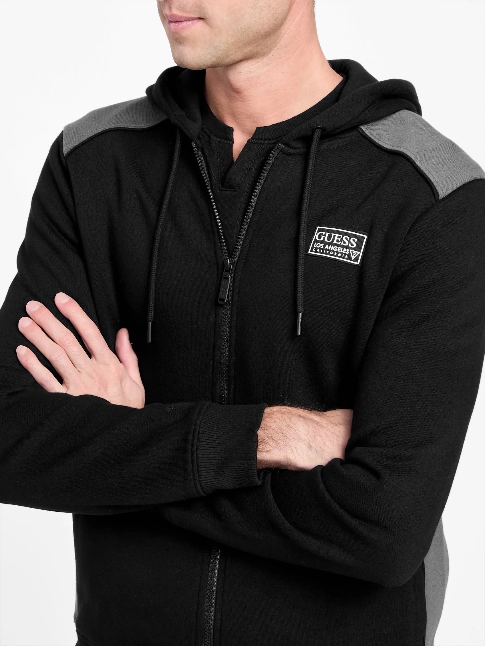 Eco David Color-Block Zip Hoodie