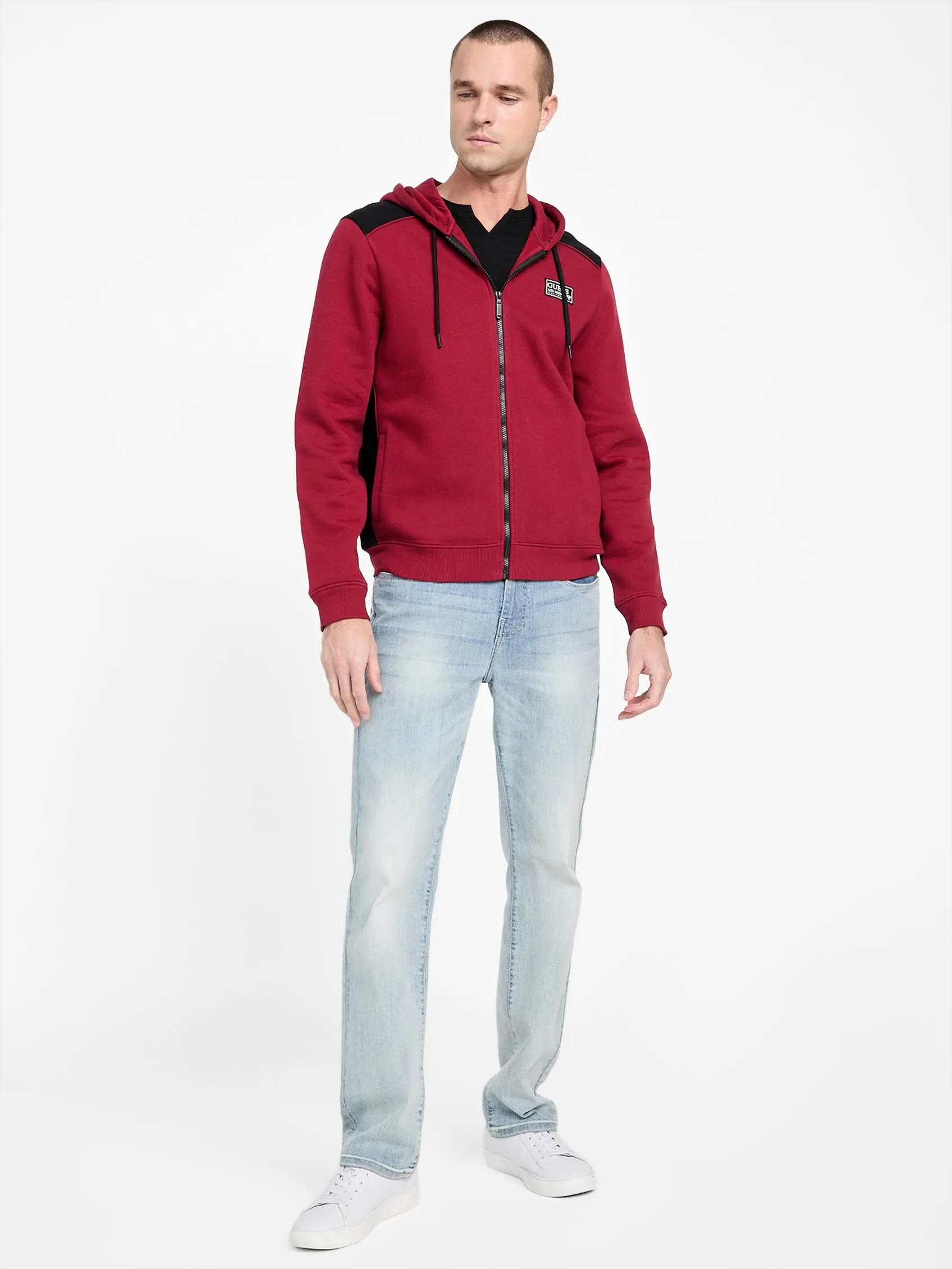 Eco David Color-Block Zip Hoodie