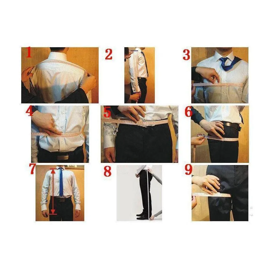 Elegant Men's suit Three Piece Suit Double Breasted Vest Black