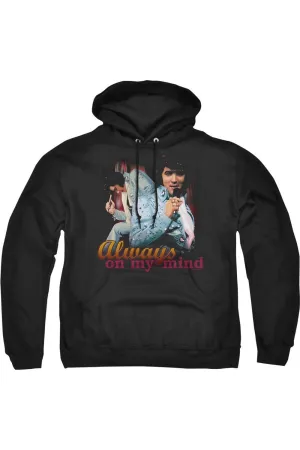 Elvis Presley Always On My Mind Adult Pull Over Hoodie