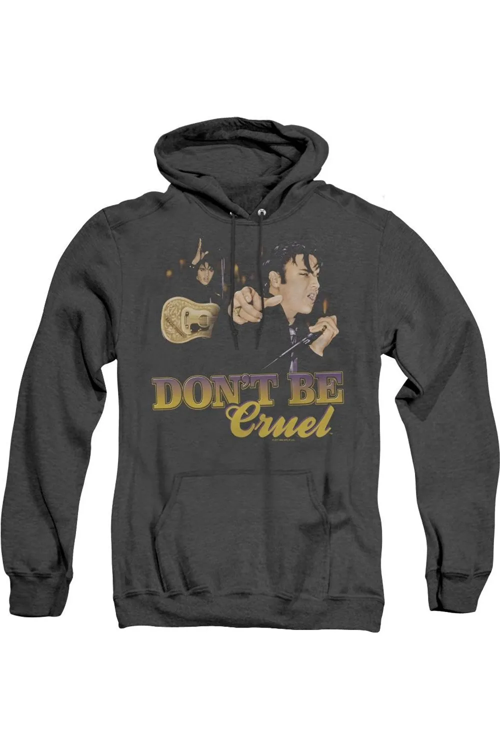 Elvis Presley Dont Be Cruel Adult Heather Hoodie
