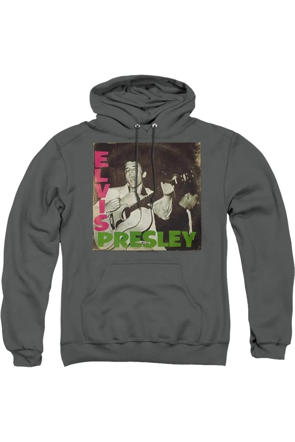 Elvis Presley First Lp Adult Pull Over Hoodie
