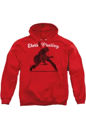 Elvis Presley Overprint Adult Pull Over Hoodie