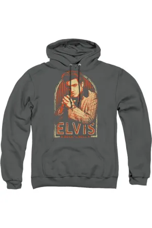 Elvis Presley Stripes Adult Pull Over Hoodie