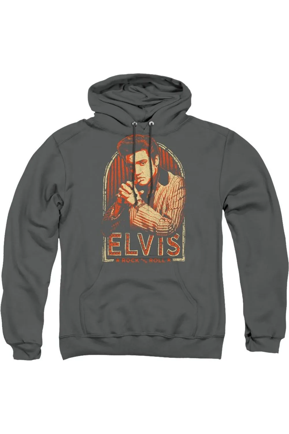 Elvis Presley Stripes Adult Pull Over Hoodie