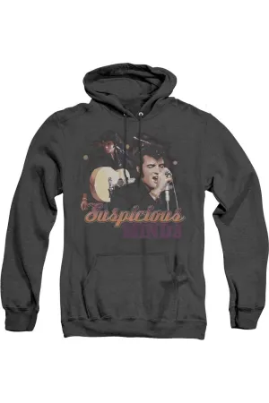 Elvis Presley Suspicious Minds Adult Heather Hoodie