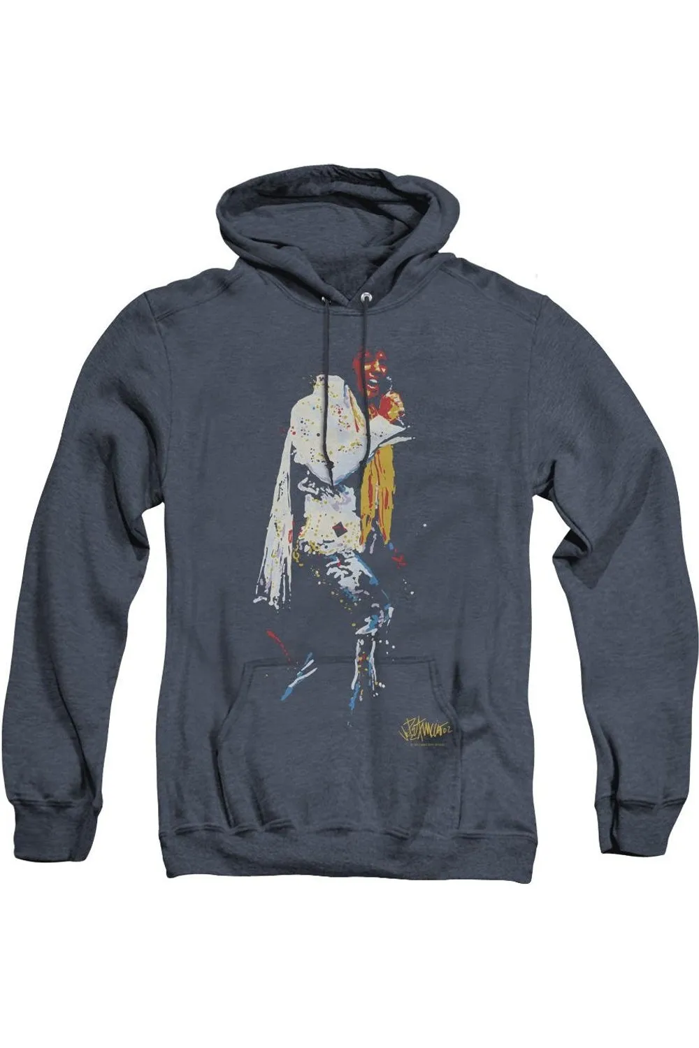Elvis Presley Yellow Scarf Adult Heather Hoodie