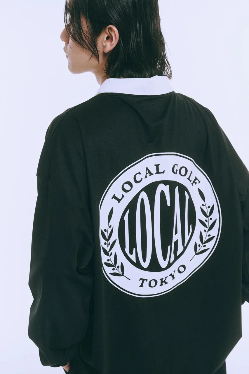 Emblem L/S POLO BLACK