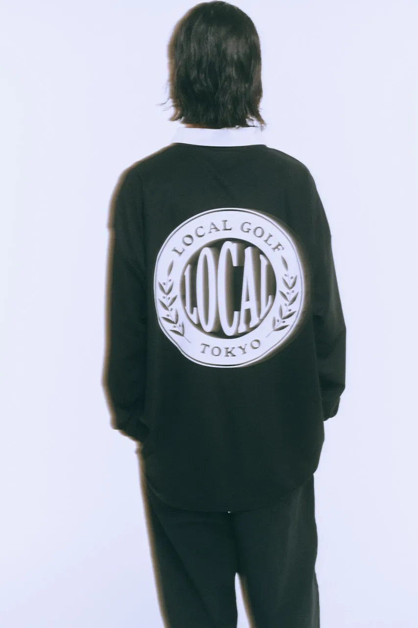 Emblem L/S POLO BLACK