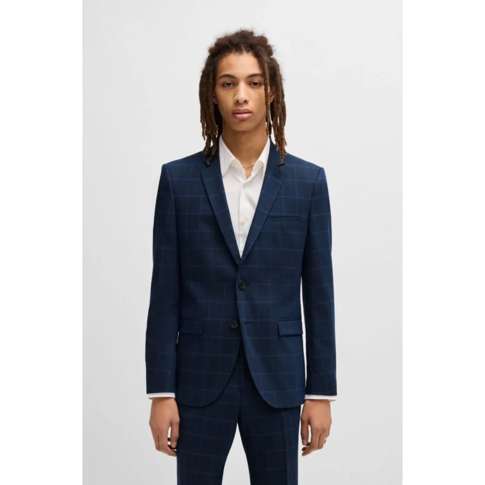 Extra-slim-fit suit jacket in performance-stretch cloth