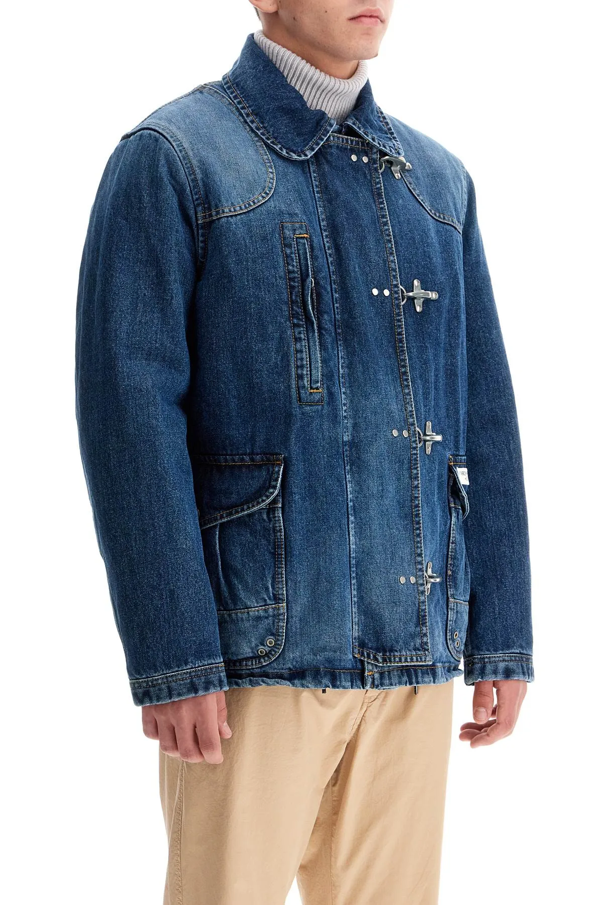 Fay Archive Men's blue Jacket With 4 Hooks