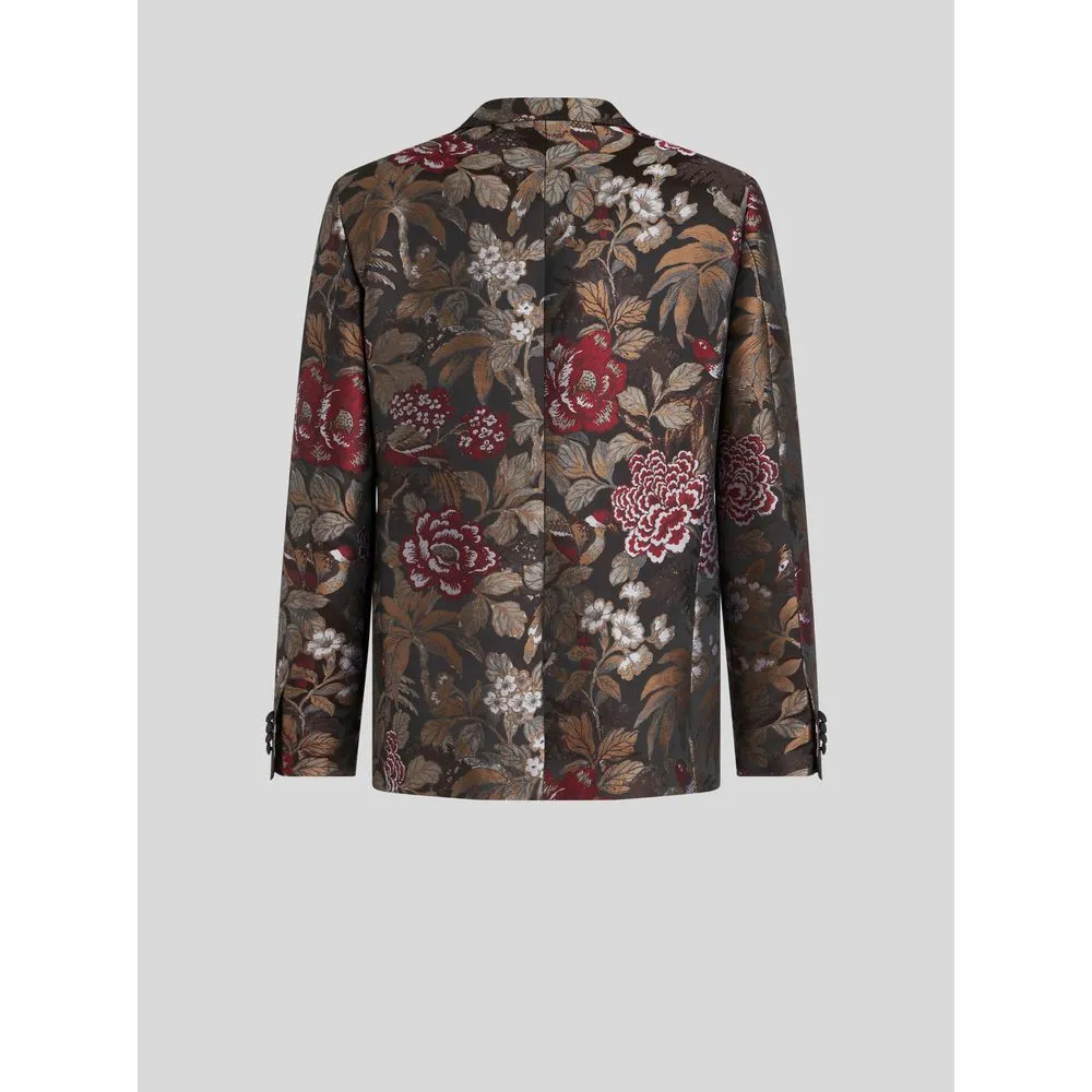 FLORAL JACQUARD JACKET