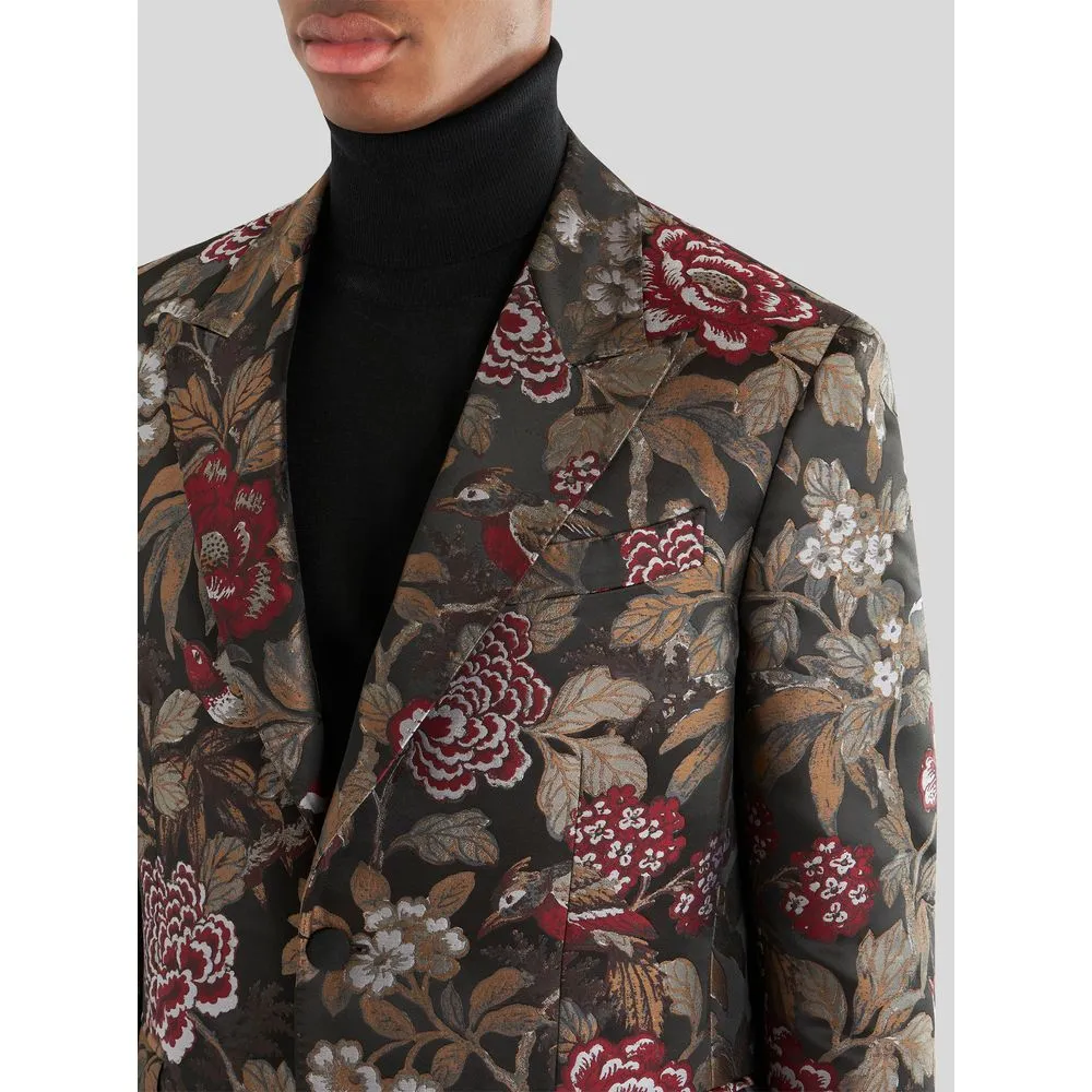 FLORAL JACQUARD JACKET