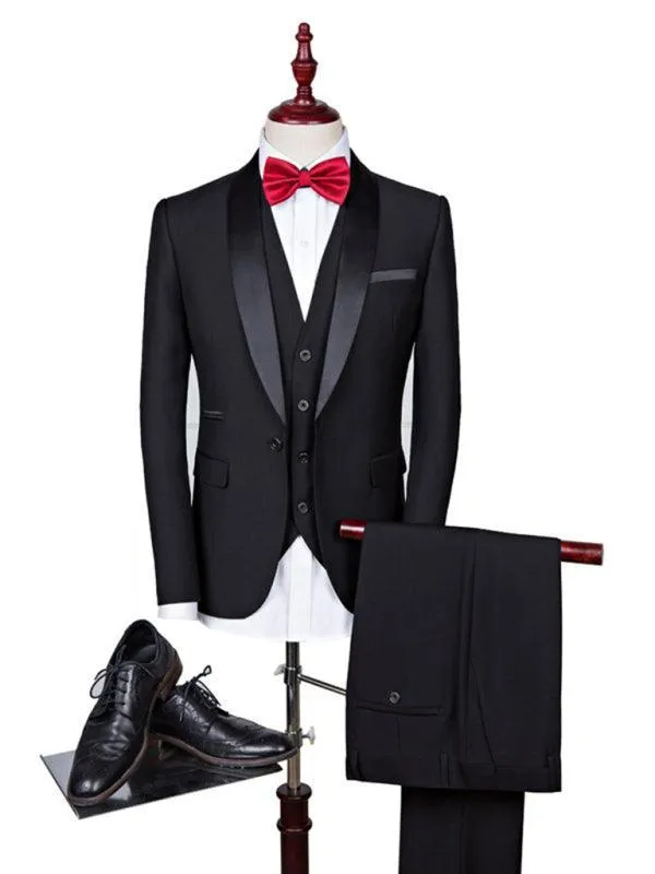 Formal Slim Fit Three Piece Men's Suit