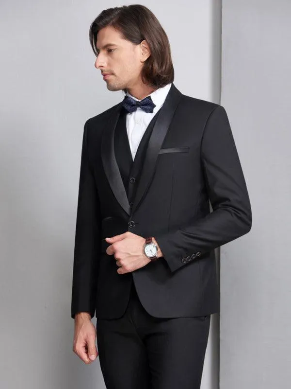 Formal Slim Fit Three Piece Men's Suit