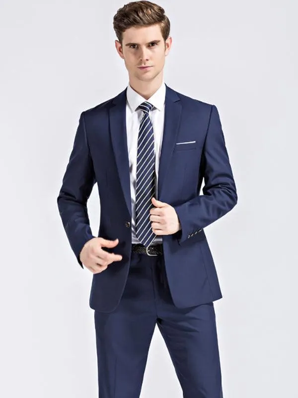 Formal Slim Fit Two Piece Men's Suit