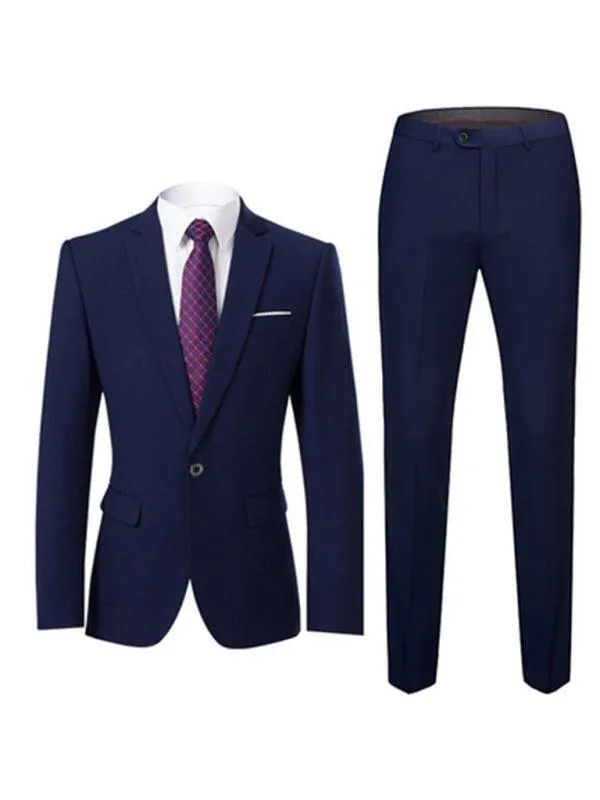 Formal Slim Fit Two Piece Men's Suit