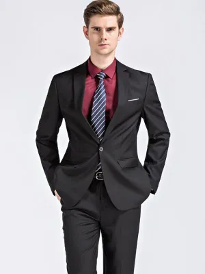Formal Slim Fit Two Piece Men's Suit