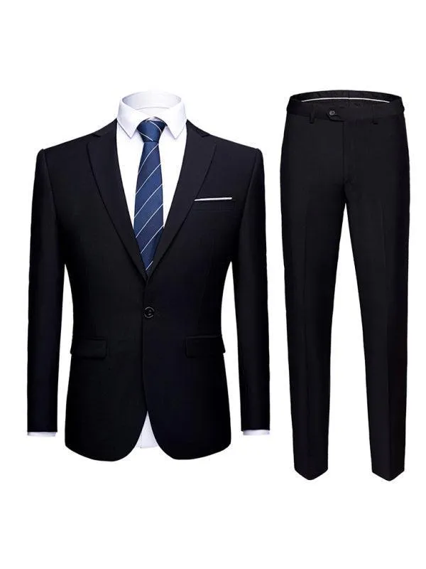 Formal Slim Fit Two Piece Men's Suit