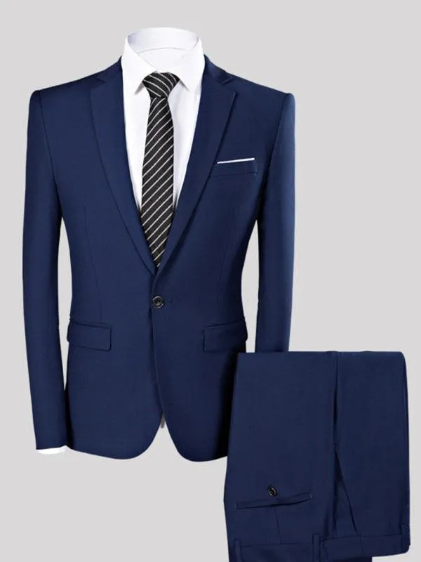 Formal Slim Fit Two Piece Men's Suit
